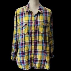 Old Navy Multicolor Plaid Shirt